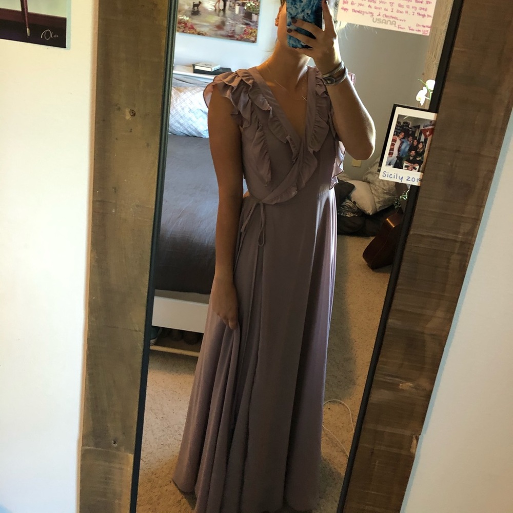 Purple bridesmaids dress